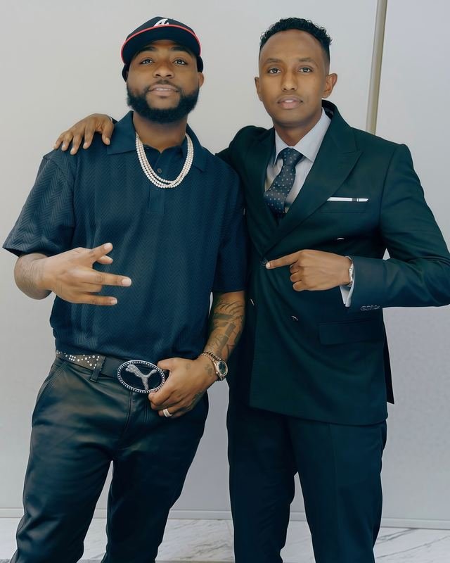 Nasir Hassan with Davido